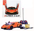 Super Car Orange Lamborghini Veneno Battery Operated Remote Control Car –Kids Favorite Toy. 