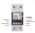 Trip switch WIFI Smart Switch smart life Energy Meter Kwh Metering Circuit Breaker Timer with Voltage Current and Leakage Protection 1P+N 63A. 