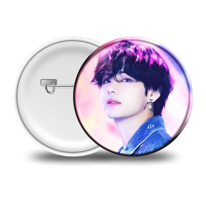 BTS%20V%20Kim%20Tae-hyung%20Taehyung%20Pin%20Badges%20K-Pop%20-%20Image%207