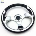 Universal 13 Inch 320MM Aluminum PU Sport Steering Wheel Racing Steering Wheel Type 5 Red Blue Silver Carbon Black MO（Carbon）. 