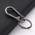 Simple Keychain Metal Car Key Ring Fashion Detachable Carabiner Hook Waist Hanging Key Chain Buckle Men Women Accessories 1Set. 