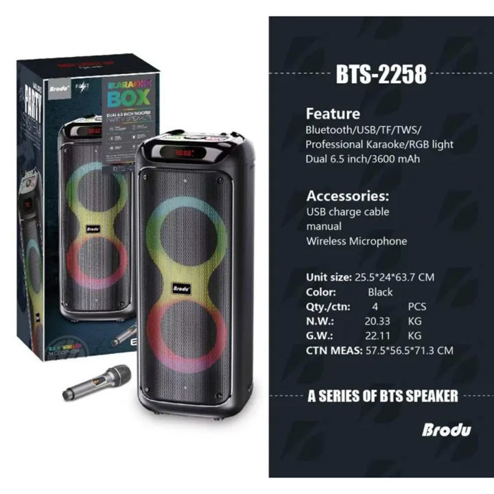 Brodu%20BTS-2258%20/%20BTS-2259%20Dual%206.5"%20Supper%20Bass%20Portable%20Wireless%20Bluetooth%20Speaker%20with%20Rechargable%20Wireless%20Mic%20RGB%20Light,%20FM%20Mic,%20FM,%20AUX,%20USB,%20SD%20Card,%20Karaoke%20Speaker%20with%20Dual%20Mic%20Buffel%20Subwoofer%20Music%20Player%20Party%20Box%20BTS%202258%20BTS%202259%20Partybox%20-%20Image%208