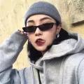ZEBF-1PC Small Rectangle Sunglasses Women Retro Brand Designer Sun Glasses Vintage Square Narrow Frame Eyewear Female UV400 Shades. 