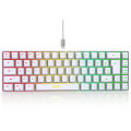 HXSJ Wired Portable 68 Key Mechanical Touch Film Game Keyboard ABS Material RGB Backlight. 