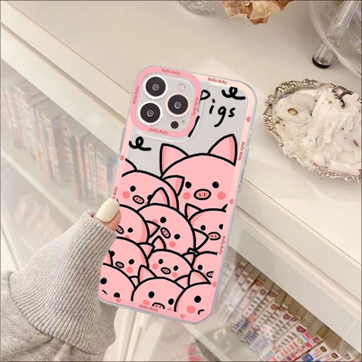 Cute%20Pink%20Pig%20Cartoon%20Phone%20Case%20For%20iPhone%2013%2014%20Pro%20Max%20XS%20XR%2012%2011%20Pro%2013%20Mini%206%207%208%20Plus%20Soft%20Clear%20Back%20Cover%20-%20Image%204