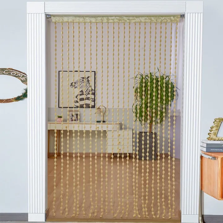 Door%20Curtain%20Beaded%20String%20Curtain%20Room%20Divider%20Tassel%20*2M%20Beaded%20Door%20Curtain%20Solid%20Color%20Tassel%20Window%20Curtain%20Home%20Decor%20-%20Image%204