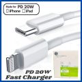 20W Fast Charging Genuine USB Type-C to Lightning Data Sync Cable. 