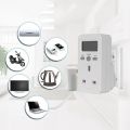 Digital Power Meter Plug-In Socket Electric Wattmeter Energy Monitor Uk Plug. 