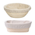 ShopSphere Handmade Rattan Bread Banneton Basket Set With Liner Bread Proofing Baskets /oval Sourdough Proving Basket Bakery Cafe. 