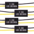 4PCS LED Load Resistors Mini Motorcycle LED Decoder Flash Fix Error for LED Turn Signal Lights LED License Plate Lights. 