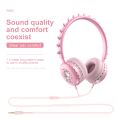 (New) Y19 Cute Cartoon Stereo Music Wired Headphones with Microphone(Little Sleep). 