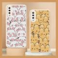 Silica gel imitation leather Phone Case For Samsung Galaxy A50/SM-A505 Cartoon Anti-knock creative Waterproof cute youth. 