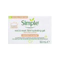 SIMPLE Protect N Glow Rest & Reset 72h Hydrating Gel for Dull & Tired Skin - 50ml. 