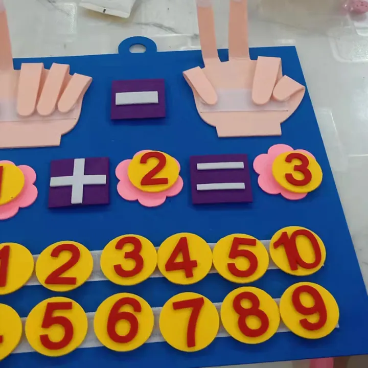 NEW%20Kid%20Montessori%20Toys%20Felt%20Finger%20Numbers%20Math%20Toy%20Children%20Counting%20Early%20Learning%20For%20Toddlers%20Intelligence%20Develop%2030*30cm%20-%20Image%203