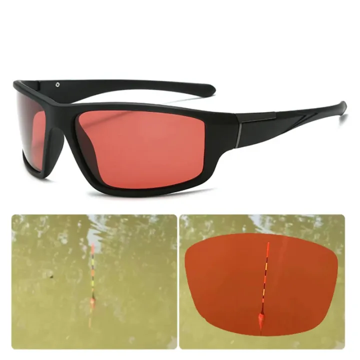 ZEBF-VIVIBEE Fishing Sunglasses Red Polarized Men TAC Homomorphic Angling Goggles Women Sports Outdoor Shades