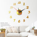 DIY Acrylic Wall Clock Beautiful and Fashionable Simple and Unique Style 3D Numbers and English Words DIY Wall Clock 40x40 / 50x50 / 40x120. 