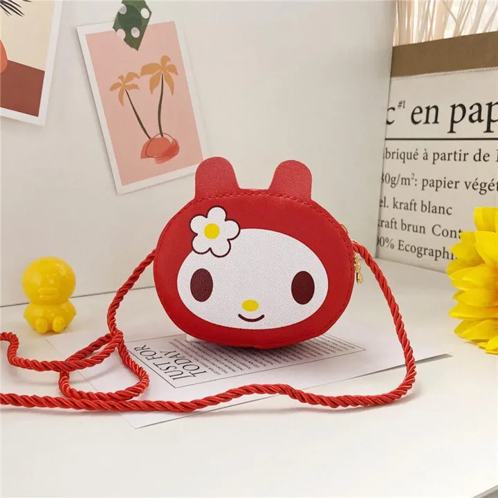 Cute Cat-shaped Mini PU Leather Crossbody Bag For Girls Sling Bags For Baby Girls Candy Bags Gift For Children