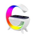 Bluetooth Speaker with Wireless Charger Bluetooth Speaker with FM Radio RGB Light Table Lamp Wireless Charger LED Smart Wake Up Light 15W Wireless Charging Loud Speaker for Home Decoration, Bedroom & Gaming Room. 