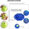 Tennis Rebounder, 3 Trainer Balls with String + Trainer Solo Practice Equipment, Ball Machine Portable Self Training Tool. 