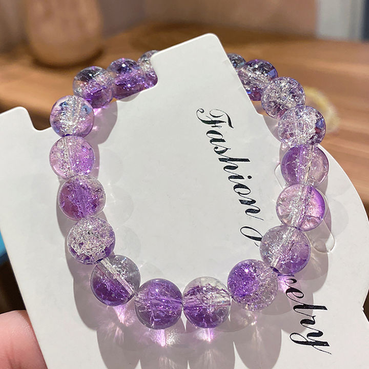 Women's%20Cracked%20Quartz%20Crystal%20Beaded%20Round%20Glass%20Beads%20Stretch%20Bracelet%20Bangle%20Bracelets%20Women%20Girl%20Charm%20Wrap%20Jewelry%20-%20Image%202