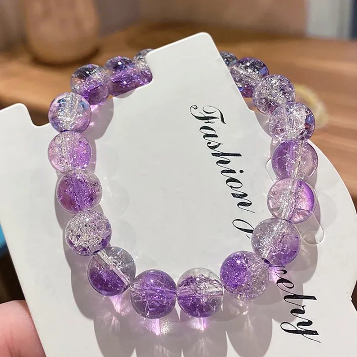 Women's%20Cracked%20Quartz%20Crystal%20Beaded%20Round%20Glass%20Beads%20Stretch%20Bracelet%20Bangle%20Bracelets%20Women%20Girl%20Charm%20Wrap%20Jewelry%20-%20Image%203