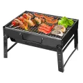 KOGEEK Thickened BBQ Portable Barbecue Oven Folding Home Grill Outdoor Black Steel Furnaces Outdoor Gift Compact Grill Cooker. 