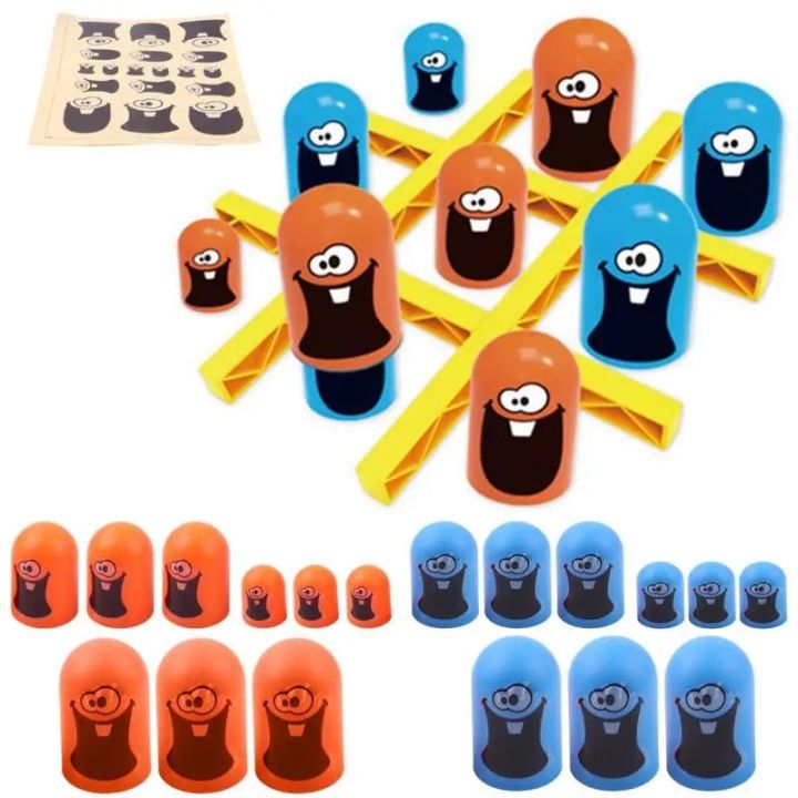 Tic Tac Toe Big Eat Small - Gioco Da Tavolo Interattivo In Plastica, Per Bambini E Famiglie, Dimensioni Confezione 23x19,5x4,7 Cm, Educazione Precoce