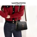MATEYOYO Women's Bag Fashion Shoulder Bag Cross-body Bag Messenger Bag PU Bag Dual Zipper Design Large Capacity Adjustable Shoulder Straps Inner Pocket Durable Anti Scratch. 