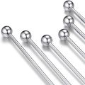12Pcs Swizzle Sticks, Premium Stainless Steel Cocktail Beverage Drink Stirrer Stick, Reusable Stir Sticks for Bar. 