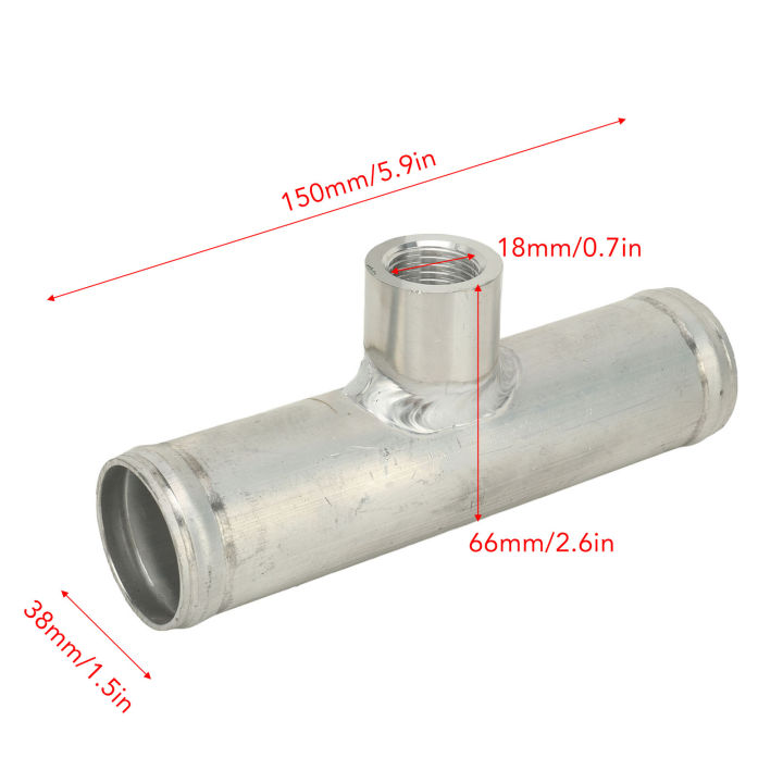 Inline Radiator Hose Temperature Sensor Radiator Hose Sensor Tee Fitting Long Lasting 150mm Long Universal Fit for Most Cars