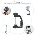 Heavy Duty C Clamp Camera Clamp Mount with 1/4 Inch Screw. 