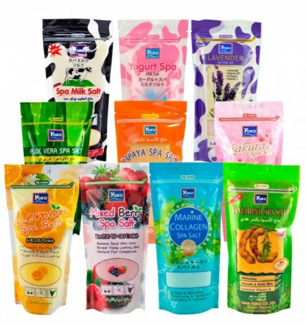 Yoko Papaya Spa Salt , Milk Spa Salt, Mixed Berry Spa Salt, Cucumber Spa Salt Scrub, Yogurt Spa Milk Salt, Marine Collagen Spa Salt  300g -1 Pcs