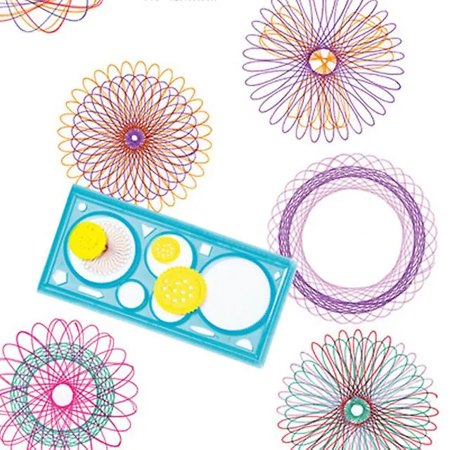 4Pcs Spirograph Geometric Ruler Learning Drawing Tool Stationery For Student Creative Gift Design Ruler For Sketch Drawing As Design