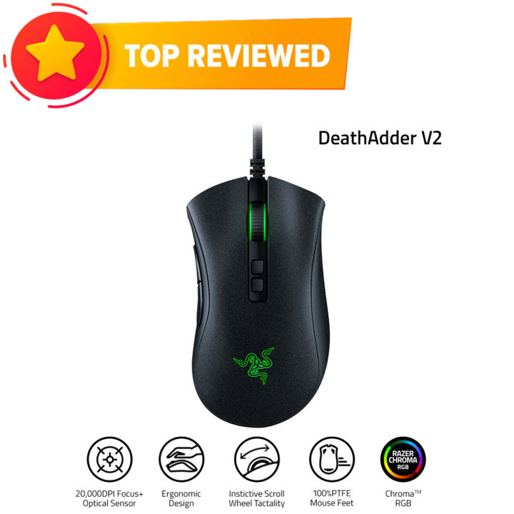 Razer%20DeathAdder%20V2%20Focus+%20Optical%20Sensor%20Switch%20Wired%20Gaming%20Mouse%20-%20Image%204