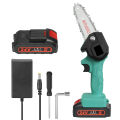 24V Mini Chainsaw 4-Inch 1500mAh Cordless Power Chain Saws Portable Electri-c Pruning Saw for Courtyard Tree Branch Wood Cutting. 