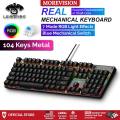 LEAVEN REAL Blue Switch RGB Mechanical Keyboard 87/104 Keys Button Gaming Backlight Compact Office Laptop PC Notebook. 