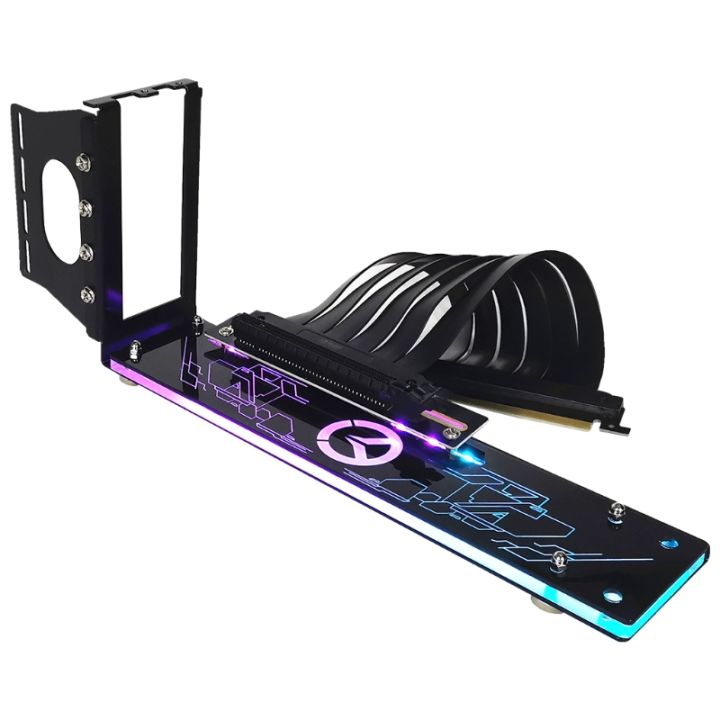 Gpu Holder Inverted Vertical Gpu Bracket -E Holder With Led 5v 3pin 12v 4pin Rgb Aura For ...
