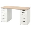 VTECHOME Modern Norah Study Table with 2 drawer sets - Kids Table - Office Desk - NORAH 04 - 66"x24"x30". 