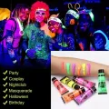 Body Face Paints Set 10ml Face Fluorescent Glow Paint Kids Makeup Luminous Color Body Art Painting Festival Painting Neon Cosplay Pigment Christmas. 