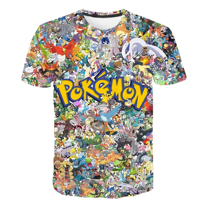 Pokemon%20Pikachu%203D%20Print%20T%20Shirt%20Cartoon%20Short%20Sleeve%20Children%20T-Shirts%20Summer%20Kids%20Girls%20Tops%20Toddle%20Clothes%20BABY%204-14y%20-%20Image%205