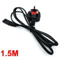 Power Cord 2 Pin Printer Cable with Fuse for Printer and Notebook. 