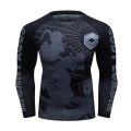【8 50mm】 MMA Bjj Jiu T Shirts Muay Thai t shirt Kickboxing Tees Breathable Boxing Fighting MMA Clothing. 