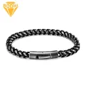 Chain Length Bracelet Stylish Stainless Steel Men's Bracelet Retro Punk Design for Vacation Work Daily Wear Perfect Gift for Anniversary Birthday Thick Chain Bangle Jewelry Durable Bracelet. 