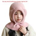 New Cute Big Eyes Pullover Cap Warm Windproof Ear Protection Hat Coldproof Neck Warmer Autumn and Winter. 