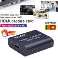 1080P 4K HDMI Video Capture Device HDMI to USB Video Capture Card with Loop Out HDMI To HDMI USB. 