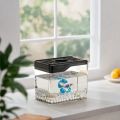 Aquarium Transparent Mini Fish Drop Resistant Shatterproof Desktop Fish Plastic Stackable Turtle Home. 