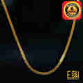 Gold plated 3.5MM Bismark Chain For Ladies & Gents 18/24 Inch. 