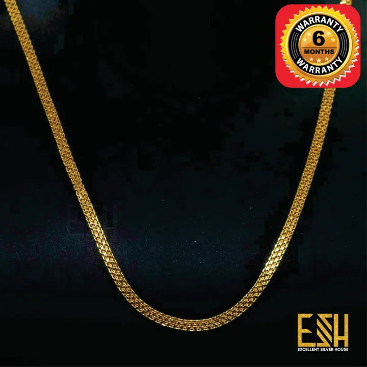 Gold%20plated%203.5MM%20Bismark%20Chain%20For%20Ladies%20&%20Gents%2018/24%20Inch%20-%20Image%203