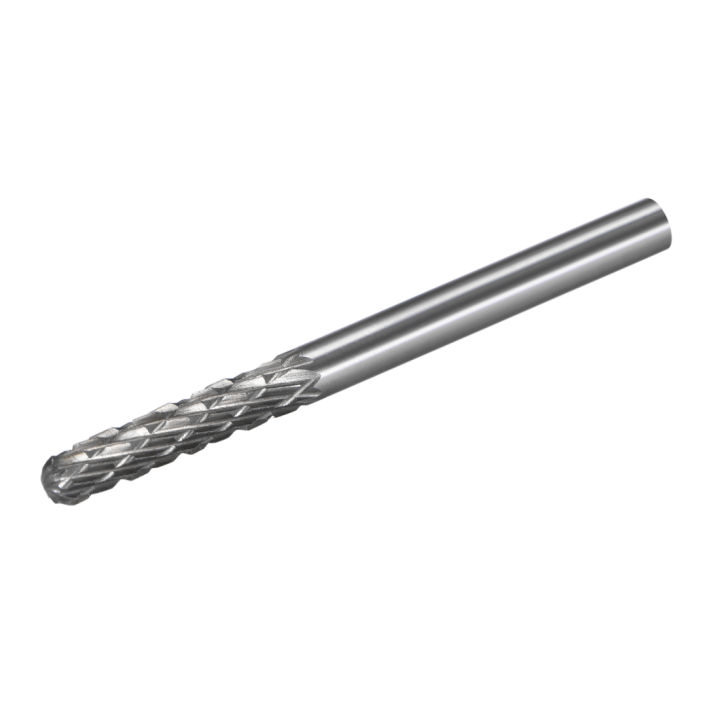 StyleVoyager]uxcell Double Cut Cylindrical Radius End Rotary Burrs Tool 3mm Dia Cylinder Shape Tungsten Carbide Rotary Files 18 Shank I560046051