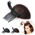 Forehead Hair Volume Fluffy Puff Sponge Pad Clip Comb Insert Base DIY Styling. 
